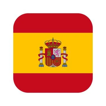 Spain flag simple illustration for independence day or election Stock Illustration
