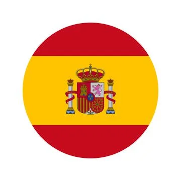 Spain flag simple illustration for independence day or election 스톡 일러스트