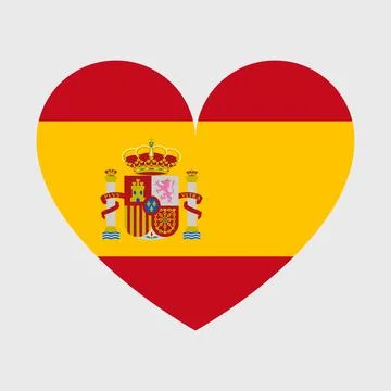 Spain flag vector icons set of illustrations Stock Illustration