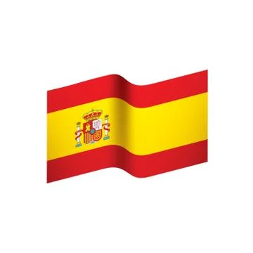 Spain flag, vector illustration Illustrazione stock