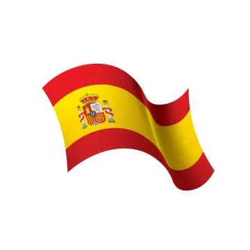 Spain flag, vector illustration Stock Illustration