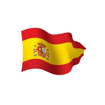 Spain flag, vector illustration Stock Illustration