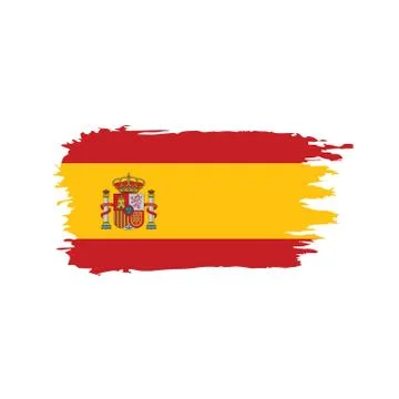 Spain flag, vector illustration Stock Illustration