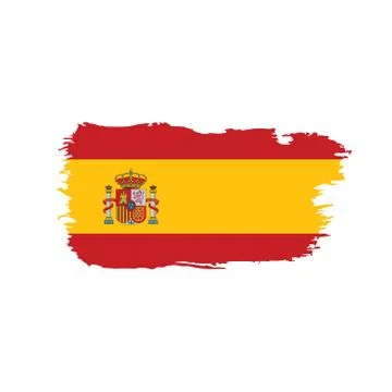 Spain flag, vector illustration Stock Illustration