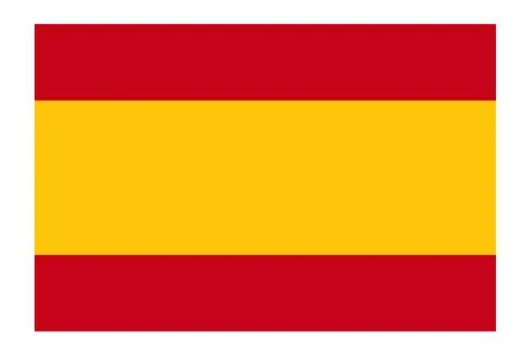 Spain flag vector template background realistic copy Illustrazione stock