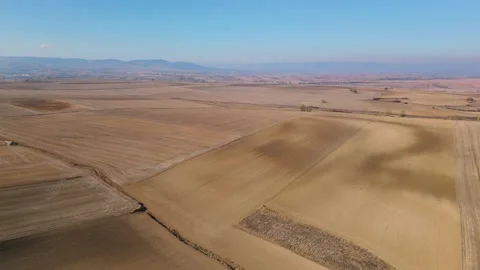 Spain forward movement drought dry agriculture landscape Stock-Footage 233284568