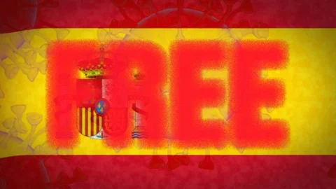 Spain free from cronavirus, an epidemic that explodes uncontrollably Video stock 125476878