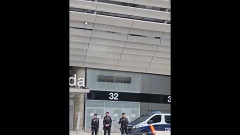 Spain: Gas Leak At Santiago Bernabeu Sta... Stock Video Pond5