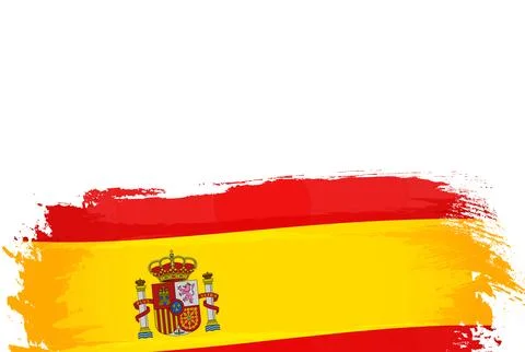 Spain grunge flag background Illustrazione stock