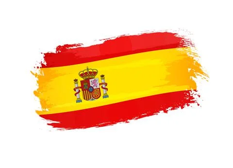 Spain grunge flag Illustrazione stock
