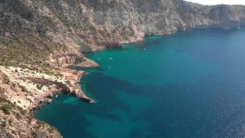 Spain Ibiza Drone  Video stock 245310972