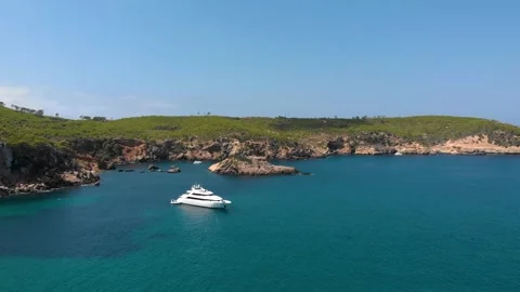 Spain Ibiza Drone  Video stock 245311059