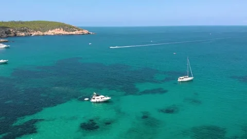 Spain Ibiza Drone Video stock 245311248