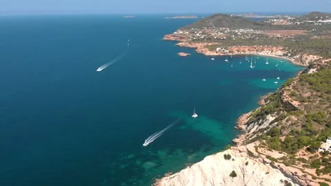 Spain Ibiza Drone Video stock 245311251