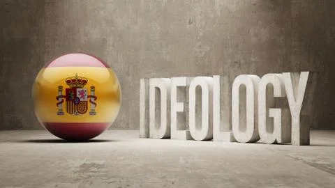 Spain. Ideology  Concept. Stock Illustration