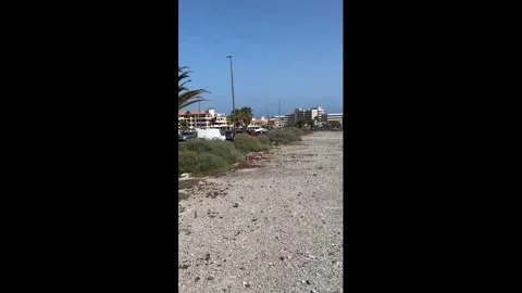 Spain: Light aircraft forced into road landing causes traffic disruption ... Stock Footage 336571094