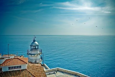 Spain, Lighthouse Stock Photos