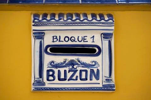 Spain Mailbox Buzon Stock Photos