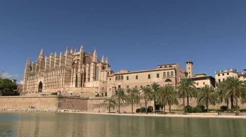 Spain - Majorca - Palma Cathedral Stock Footage 14812438