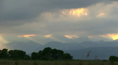 Spain - Mallorca - Mountain view Stock Footage 14301127