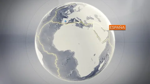 Spain Map 3D Stock Footage 263197157