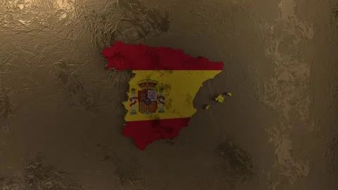 Spain Map Stock Footage 277927002