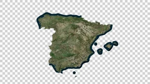Spain Map Stock Illustration