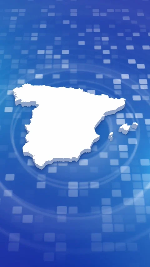 Spain Map Intro Stock Footage 259982707