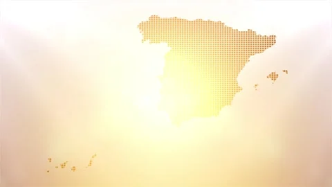 Spain Map Opener Video stock 247895571