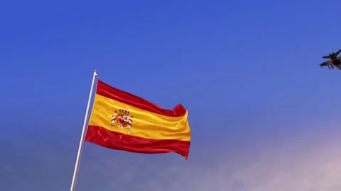 Spain rend sky airforce Stock-Footage 139494613