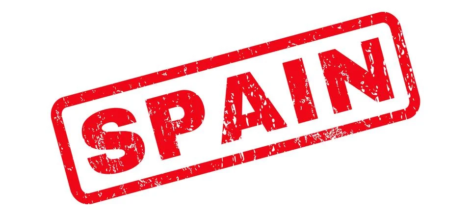Spain Rubber Stamp Stock Illustration
