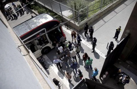 Spain School Attack - Apr 2015 Stock Photos