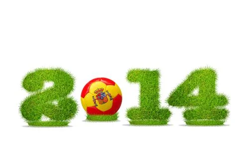 Spain soccer 2014. Stock Illustration