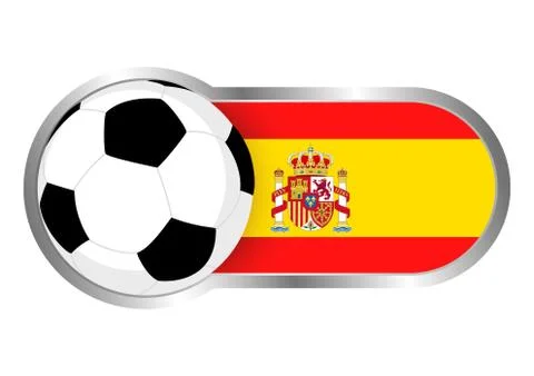 Spain Soccer Icon Stock Illustration