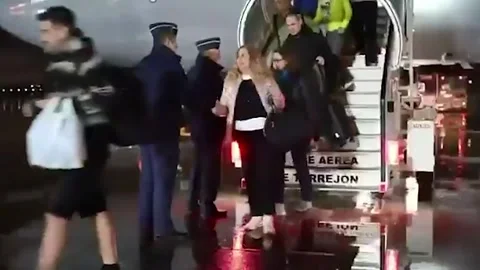 Spain: Spain repatriates 233 more citizens from Middle East amid escalati... Stock Footage 330468335