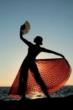 Spain, spanish dancer Stock Photos