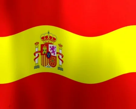Spain spanish Flag Loop Stock Footage 325015