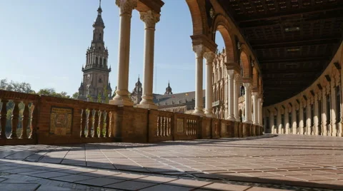 Spain square gallery Stock Footage 42879481