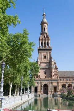 Spain square tower Stock Photos