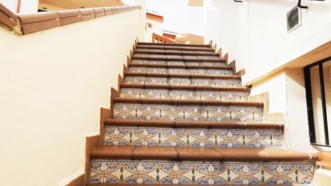 Spain stairs Stock Footage 89700144