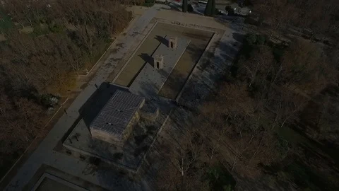 Spain Temple of Debod Video stock 121009821