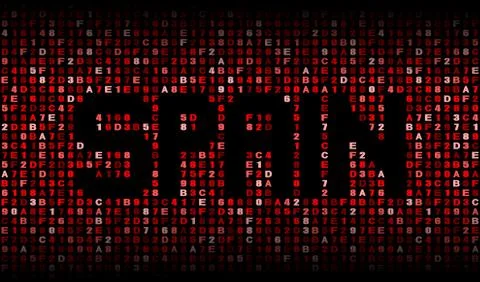 Spain text on hex code illustration 스톡 일러스트