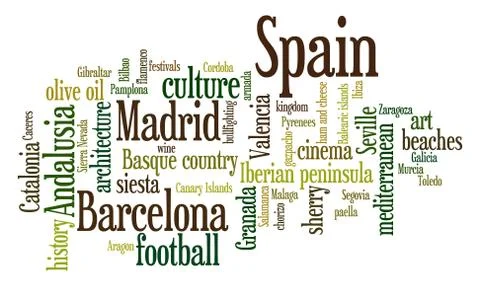 Spain topics Stock-Illustration