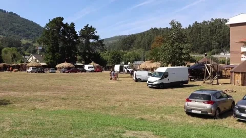Spain town begins countdown to reenact 2,000-year-old Roman-Cantabrian wars, Cor Video stock 343623631