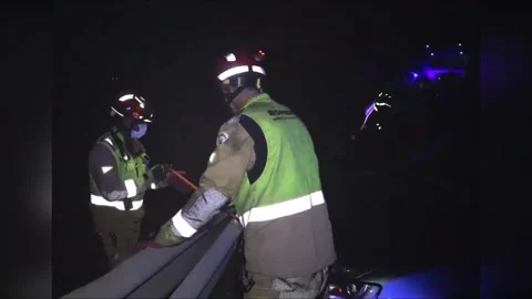 Spain: Tragic Accident on AP-7 Claims Life of Teen, Leaves Fourteen Injured Stock Footage 283184060