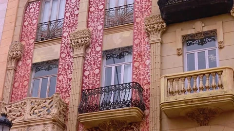 Spain, Valencia December 07 2022 - Historic buildings Stock Footage 233733703