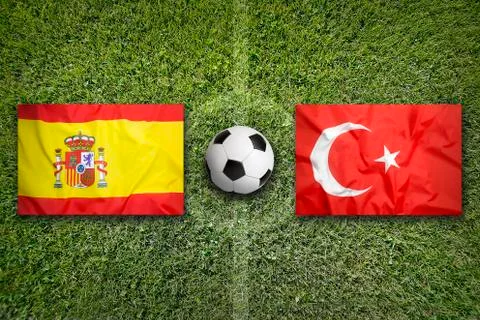 Spain vs. Turkey, Group D Stock Photos