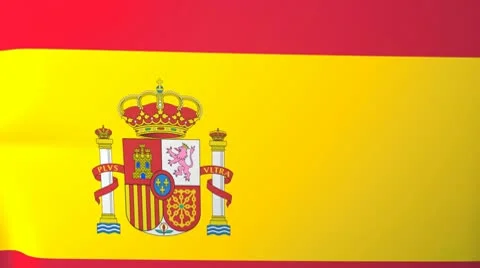 Spain Waving Flag Stock Footage 10762587