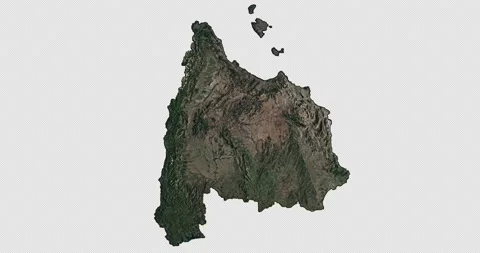 Spain west to east map with 3d relief 4K satellite ground top height Stock Footage 219853372