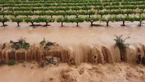 Spain: Widespread Storms Trigger Weather Alerts Across Multiple Regions Stock Footage 334395996
